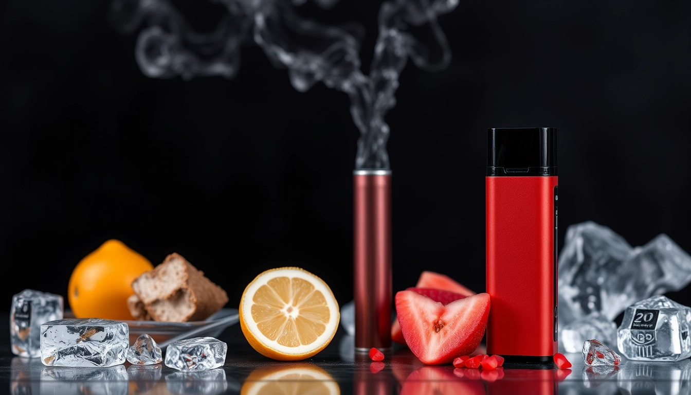 The Big Bar 6000 disposable vape device featuring impressive 6000-puff capacity and various popular flavors like Strawberry Ice and Watermelon Ice.