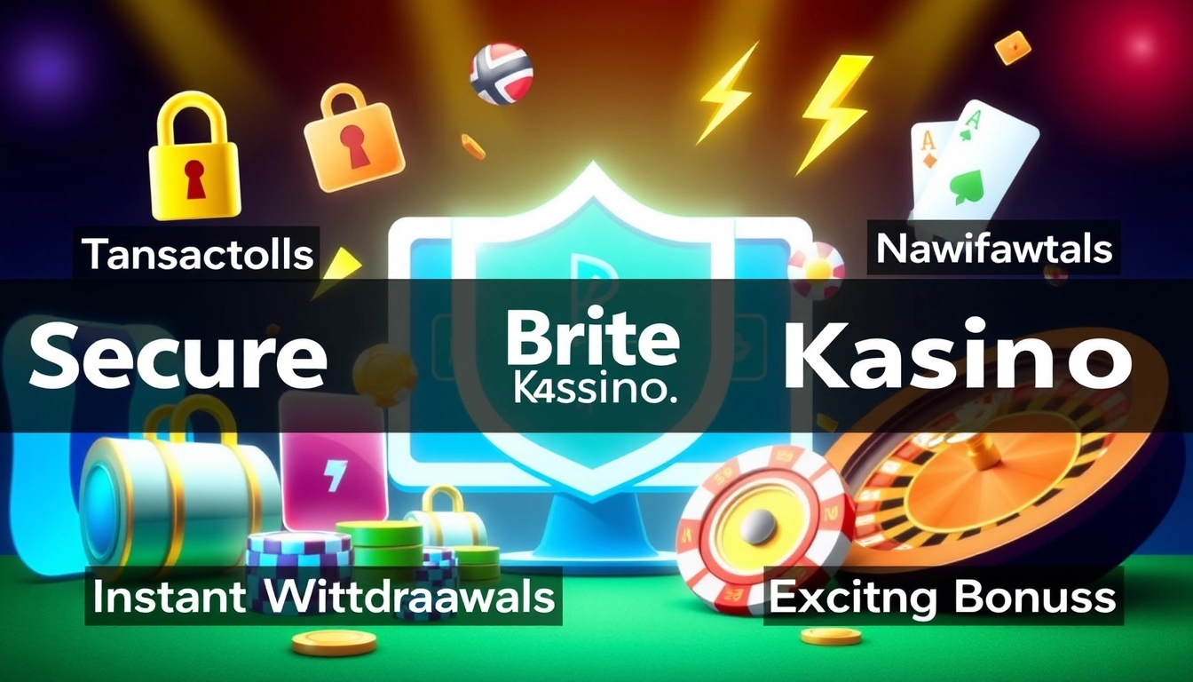 Descriptive image of Brite Casino's modern interface showcasing a player enjoying a variety of casino games, with highlighted features such as secure payment options like Brite and Trustly, numerous bonuses, and fast transaction times, promoting the safe and enjoyable online gaming experience available at managed Brite casinos for 2023.