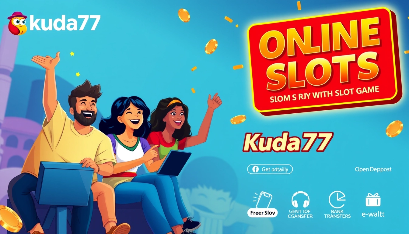 Gambar promo Kuda77, situs slot online gacor yang terpercaya dengan opsi deposit via bank dan e-wallet